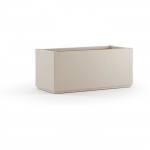 STEFANPLAST Bac &agrave; fleur/Jardini&egrave;re ETHICA rectangulaire 80 cm - 80x36xh 35 cm - Craie