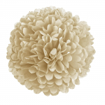 1tk komplekt 7,8-tolline pruunist paberist paber Lillede kaunistused s&uuml;nnip&auml;evapeoks Ripplilled Pom Pom paber 7.8 inch