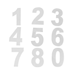 Digitaalsed numbrikoogivormid Kuumuskindlad k&uuml;psetusvormid Korduvkasutatavad numbrid 0-8 4 inch 0-8