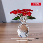 Hele Luksusv&auml;rviline Kristallvaas Magamistoa sisustus Klaasist K&auml;sit&ouml;&ouml; Lilled Kunst Kujukesed Kodu Elutoa Sisustus Aksessuaarid