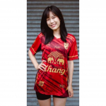 Tai FOOTBALL SOCCER RAHVUSMEESKONNA S&Auml;RK KODU F&Auml;NN Prindiga V-kaelus Unisex Mehed Naised Kiiresti Kuivav L&uuml;hikeste Varrukatega Vorm Elevandilogo Sport S