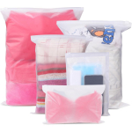 24 tk Korduvkasutatavad Ziplock-kotid, Reisi Riiete Hoiukotid, Plastikust Haiglakoti Korraldaja Kotikesed, Olulised Matid Taassuletavad Veekindlad Pagasikotid 24-Pack