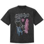 T&auml;navar&otilde;ivad Funny Graphic T-s&auml;rk Puuvillane Pestud Must Ts&auml;rk Unisex Topid Tees Suvine l&uuml;hikeste varrukatega T-s&auml;rk S must