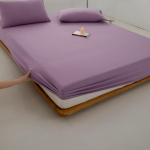 Pehme Puuvillane Voodilina &Uuml;hekohaline Kahekohaline Kuningas Queen Suurus Madratsikate Kummipaelaga Voodilina Voodipesu 100/120/150/180/200 2xPillowcase 48x74cm