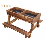 Kana piknikulaud K&auml;sitsi valmistatud J&auml;&auml;tmevaba Kanas&ouml;&ouml;tja ja Joogin&otilde;u Puidust Kanas&ouml;&ouml;tja Tarvikud Kanale Metslinnule Pardile Oravale