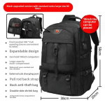 Meeste veekindel suure mahutavusega reisi- ja spordiseljakott v&auml;litingimustesse ja kooli jaoks With Chest Bag