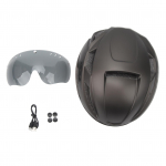 CJD XXL T&auml;iskasvanute Jalgratta Kiiver Jalgrattakiiver USB Laetava Tagatulega Eemaldatav Magnetiline hall v&auml;rv