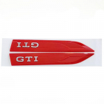 2 tk x ABS GTD GTI Logo Auto K&uuml;lgtiiva Embleem Kleebised G-olf Polo Jetta Passat Tiguan Scirocco jaoks GTI punane/h&otilde;be