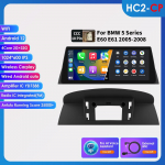 Ossuret 2din Android Auto Raadio Multimeedia Video M&auml;ngija BMW 5. seeriale E60 E61 E63 E64 3. seeriale E90 E91 E92 E93 Stereo GPS Intelligentne Carplay 4G RDS HC2 2G 32G AI