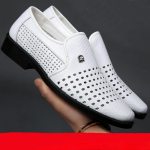 Suvised meeste mokassiinid Hingavad meeste PU nahast kingad Pehmed tallad Meeste vabaajajalatsid Pealepandavad Oxfordi kingad &Auml;ri 40 must