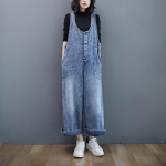 L&otilde;dvad Retro T&ouml;&ouml;riided P&uuml;ksid Denim &Uuml;likond P&uuml;ksid XXL sinine