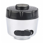 K&ouml;&ouml;gisegisti Aeraator Veemullitaja Du&scaron;iotsik Kaks veerežiimi Filter Pritsmekindel mullitaja must