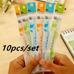 10 tk Musta Geelpliiatsi T&auml;itepulk Asendus 0,35 mm Koolitarbed