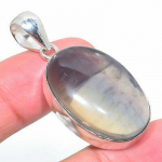 Natural Fluorite Gemstone Handmade 925 Sterling Silver Pendant 1.85 i3r99