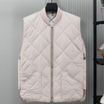 S&uuml;gisene soe vest Meeste polsterdatud mantlid Uued lahtised lukuga varrukateta jakid Talvine Korea stiilis polsterdatud vest 2XL