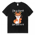 Armas karvane, olen karvane, kasutage seda Essential T-s&auml;rk Kawaii Funny Graphic Print T-s&auml;rk Unisex naiste suvine 100% puuvillane T-s&auml;rk 2XL