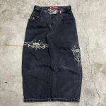 Unisex Y2K Baggy teksad meestele Harajuku 2000ndate Vintaaž Tikitud Teksad Hip Hop Streetwear Naiste Vabaaja Laiade S&auml;&auml;rtega Teksad M
