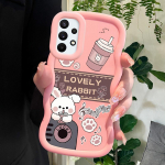 V&auml;rvitud mustriga Big Wave Edge pehmest silikoonmaterjalist Macaron telefoni&uuml;mbris, p&otilde;rutuskindel kaitsev kummist korpus Samsung Xiaomi Poco Redmi jaoks Samsung F22 must