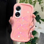 V&auml;rvitud muster Big Wave Edge pehme silikoon materjal Macaron telefoni &uuml;mbris p&otilde;rutuskindel kaitsev kummist &uuml;mbris OPPO Reno Realme jaoks Realme C1 2019 roosa