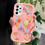V&auml;rvitud mustriga Big Wave Edge pehmest silikoonmaterjalist Macaron telefoni&uuml;mbris, p&otilde;rutuskindel kaitsev kummist korpus Samsung Xiaomi Poco Redmi jaoks Redmi Note 13 4G must