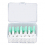 Hambavahehari &uuml;hekordselt kasutatavad pehmed hambapuhastusniidiga hambaorkid suuhooldusele t&auml;iskasvanutele lastele roheline