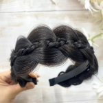 1tk Parukas Twist peapaelad naistele Laiad kalaluu ​​punutised Juuksepaelad K&auml;sitsi valmistatud Retro pear&otilde;ngas Stiilivad peakatted Aksessuaarid