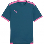 Puma Team Liga Formstrip &Uuml;mmargune kaelus Niiskust imav Spordis&auml;rk L&uuml;hikeste varrukatega Meeste Topid Sinine 704917-56 S
