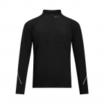 Under Armour Qualifier Logo Treening Jooks Fitness Hingav Pikkade Varrukatega T-s&auml;rk Meeste topid Must 1365662-004 XL