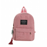 Naiste kooli Soulder kott Tassel Corduroy seljakott Preppy stiilis seljakott 25cm*9cm*32cm j&auml;rveroheline v&auml;rv