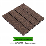 Veekindel WPC r&otilde;du- ja aiap&otilde;randakate - Lihtne kl&otilde;pskinnitus, korrosioonikindel, ideaalne v&auml;lis- ja sisekasutuseks.