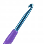 6 tk/komplekt, multifunktsionaalne plastikust k&auml;epide, alumiiniumist heegeln&otilde;elad, kudumisvarras