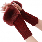 K&auml;esoojendajad s&otilde;rmedeta p&ouml;idlaauguga randmekindad, silmkoelised labakindad, talvekingitus soojad kindad naistele 1pcs