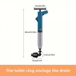 Kanalisatsiooni ummistuse eemaldaja, WC pumbakomplekt, Kanalisatsiooni ummistuse eemaldust&ouml;&ouml;riist, K&otilde;rgsurve&otilde;hu kanaliseerimisp&uuml;stol visuaalse &otilde;hur&otilde;hum&otilde;&otilde;dikuga, Roostevaba teras