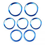 Mercedes Benz AB CLA GLA GLB 2020 2024 2024 auto kliimaseadme jaoks, vahelduvvoolu v&auml;ljalaskeava, turboventilaatori r&otilde;ngas, punane sinine v&auml;rviline &uuml;mberpaigutamise kleebis