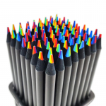 4 tk 7 v&auml;rvi kontsentriline gradient v&auml;rvilised pliiatsid V&auml;rvilised pliiatsikomplekt Loov Kawaii kirjatarvete kunst maalimine joonistuspliiats 4PCS