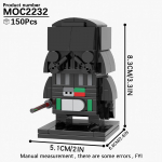 MOOXI Brickheadzed Space Wars Filmi Figuurimudel Jedi Tormis&otilde;dur Robot Ehitusklotside Komplekt DIY Klotsid Lastele Montessori M&auml;nguasjad