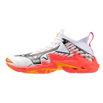 Mizuno Wave Lightning Neo 3 Daybreaker Pack Unisex tossud Valge Fiery-Coral Citrus V1GA240298 38.5