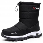 Meeste ja naiste suur suurus talvised soojad lumesaapad polsterdatud voodriga pahkluusaapad libisemiskindlad v&auml;listingimustes jalan&otilde;ud matkamiseks, m&auml;gironimiseks, spordiks, puuvillased saapad 46