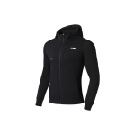 Li Ning Lihtne Logo Prindiga Lukuga Kapuutsiga Jakk Meeste Kapuutsikad Must AWDS627-1 XXXL