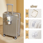 20-tolline k&otilde;rge v&auml;&auml;rtusega k&auml;ru kohver topsihoidjaga ja vaiksete universaalratastega kolledžireisimiseks 22 inch