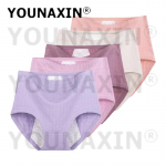 5 tk naiste menstruatsioonialusp&uuml;ksid Suur suurus P&uuml;ksikud Pesu Alusp&uuml;ksid Puuvillased Suured K&otilde;rge V&ouml;&ouml;koht P&uuml;ksikud XL 2XL 3XL 4XL 5XL 6XL 4XL(75-90kg)&1 Set