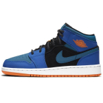Air Jordan 1 Mid GS Racer Blue Laste tossud Roheline-Abyss Must 554725-440 38