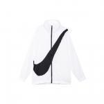 Nike Sportswear Swoosh Retro Varsity Kootud Jakk Naistele &Uuml;ler&otilde;ivad Valge BV3686-100 XL