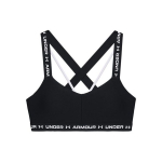 Under Armour Ristseljaga Madala Intensiivsusega Kiiresti Kuivav Tr&uuml;kitud Sporditops Naistele Must 1361033-001 XS