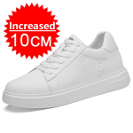 Moodne Br&auml;ndi Liftikud Meestele K&otilde;rgust Lisavad Kingad Nahast K&otilde;rguse Suurendus 6/8/10cm T&otilde;stvad Meeste K&otilde;rgust Lisavad Meeste Vabaaja Tossud 39 white