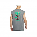 Nike Logo Lahtise l&otilde;ikega varrukateta treening-T-s&auml;rk Meeste pealisr&otilde;ivad Suitsuhall HJ3691-084 L