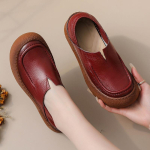 Moodsad originaalsed naturaalsest nahast kingad naistele Vintage Mugavad &Uuml;mara varba pandlaga korterid Naised Slip-on Ortopeedilised Loaferid Daamide Mokassiinid 35 gray