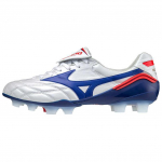 Mizuno Morelia Wave Mugav FG (Kummist pikk naast) Libisemiskindlad vastupidavad jalgpallikingad Unisex jalgpallikingad H&otilde;bedane Sinine Punane P1GA210325 40