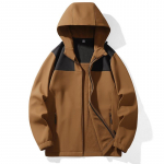 Uus S&uuml;gis- ja Talvine V&auml;litingimustes Pehme Kest Jakk Fliis Voodriga Paksendatud Tuulekindel Veekindel Soe Jakk Spordijakk Pesapallijakk 5XL tumepruun v&auml;rv