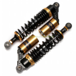 RFY305-340mm Paksendatud Tagumine Amortisaator CB400 ATV-le L&auml;mmastikuga &Otilde;hkpadja ja H&uuml;draulilise Summutusega Black Gold 340mm